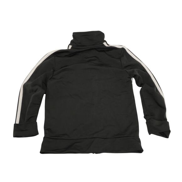 Adidas Kids Black & White 3-Stripe Track Jacket Size 5 - Picture 2 of 5